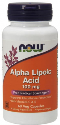 Альфа-липоевая кислота NOW Alpha Lipoic Acid 100 mg (60 капс)