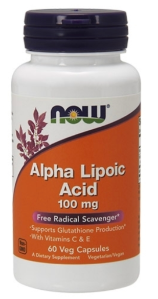 Альфа-липоевая кислота NOW Alpha Lipoic Acid 100 mg (60 капс)