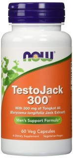 TestoJack 300 (тестобустер) 60 капсул NOW Foods