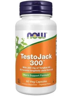 TestoJack 300 (тестобустер) 60 капсул NOW Foods