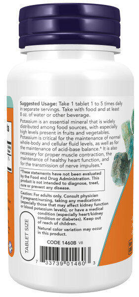 NOW Potassium Gluconate (Калий Глюконат) 99 мг