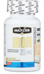 Maxler Iron (Железо) 25 mg Vegetable Capsules