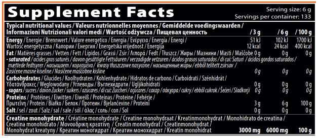 QNT Creatine Monohydrate 100% Pure (800 гр)