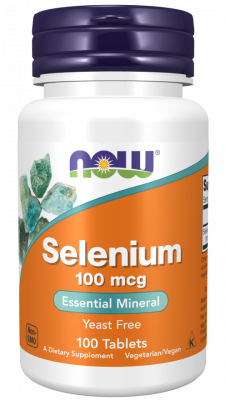 SELENIUM Yeast Free 100 мкг (селен) 100 таблеток Now Foods