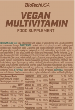 Витамины для веганов Vegan Multivitamin BioTechUSA (60 таб)