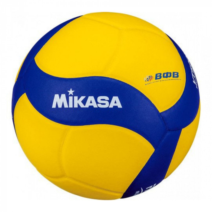 Мяч вол. утяж. "MIKASA VT500W", р 5, синт.кожа, вес 500г, клееный, сине-желтый