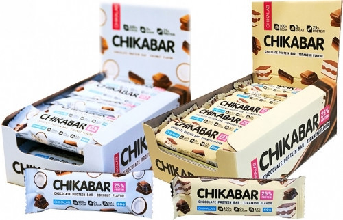 Батончик глазированный с начинкой  CHIKALAB (60 г)