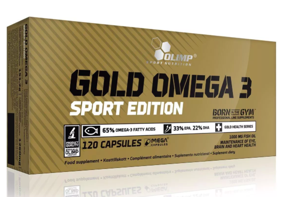 Gold omega-3 Sport Edition (рыбий жир, омега) 120 капсул Olimp