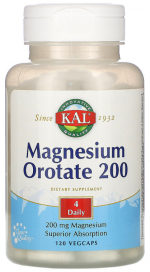 KAL Magnesium Orotate 200 mg (Оротат Магния) Veg Caps 