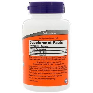 NOW L-Tyrosine 500 mg (60 кап)