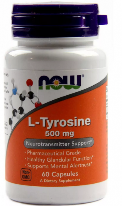 NOW L-Tyrosine 500 mg (60 кап)