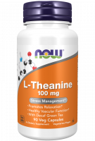 L-THEANINE 100 мг (L-теанин) 90 растительных капсул NOW Foods