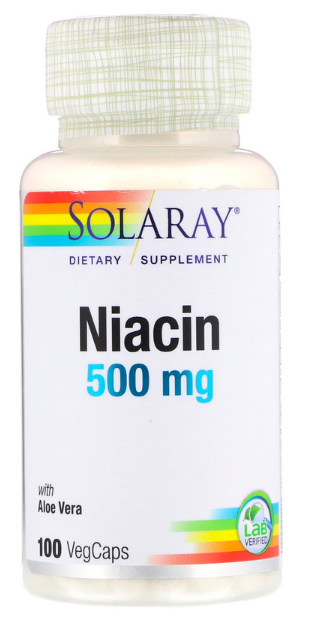 Solaray Niacin (Ниацин) 500 mg VegCaps