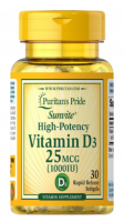 Puritan's Pride Vitamin D3 1000 ME (100 таб)