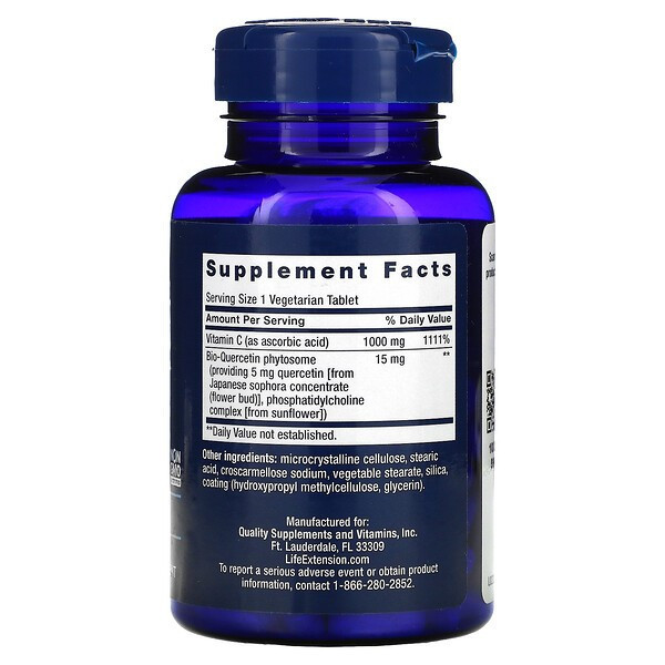 Vitamin C 1000 мг LIFE Extension (60 табл)