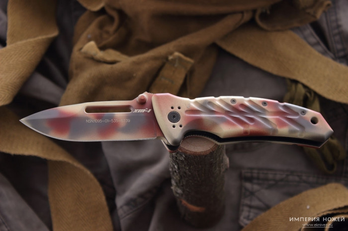 Нож складной XM - 1 Desert Camo – Ontario