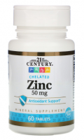 21st Century Zinc 50 mg (60 табл)