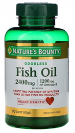 Fish oil (рыбий жир, омега) 1200 мг 90 капсул Nature's Bounty (90 капс)