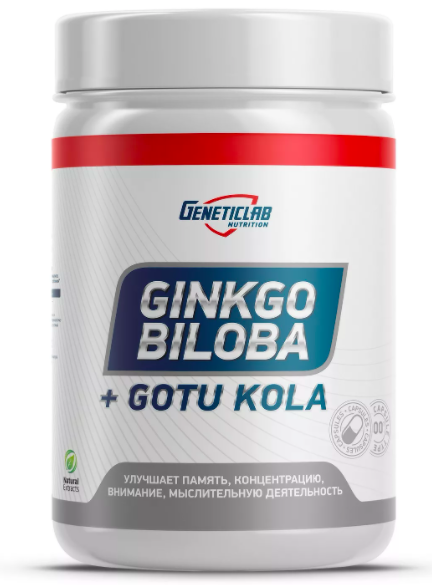 Geneticlab Ginkgo Biloba + Gotu Kola (60 капс)